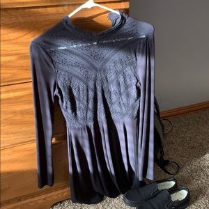 Black long sleeve dress from Forever 21.
